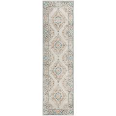 Indoor/Outdoor Marbella MB1 Ivory Washable 2'3" x 7'6" Runner Rug