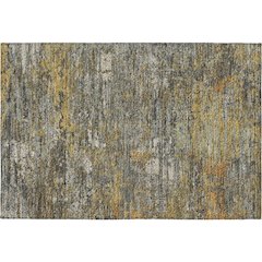 Luxury Washable Indoor/Outdoor Kochi Gray 1'8" x 2'6" Rug