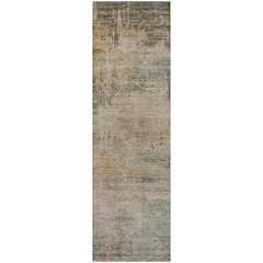 Luxury Washable Indoor/Outdoor Kochi Granite 2'3" x 7'6" Runner Rug