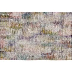 Luxury Washable Indoor/Outdoor Kochi Plum 1'8" x 2'6" Rug