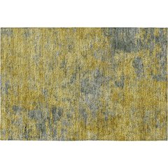 Luxury Washable Indoor/Outdoor Kochi Gold 1'8" x 2'6" Rug