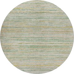 Luxury Washable Indoor/Outdoor Kochi Mint 8' x 8' Round Rug