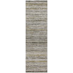 Luxury Washable Indoor/Outdoor Kochi Pewter 2'3" x 7'6" Runner Rug