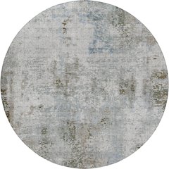 Luxury Washable Indoor/Outdoor Kochi Mocha 8' x 8' Round Rug