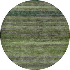 Luxury Washable Indoor/Outdoor Kochi Aloe 8' x 8' Round Rug