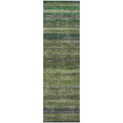 Luxury Washable Indoor/Outdoor Kochi Aloe 2'3" x 7'6" Runner Rug