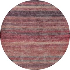 Luxury Washable Indoor/Outdoor Kochi Merlot 8' x 8' Round Rug