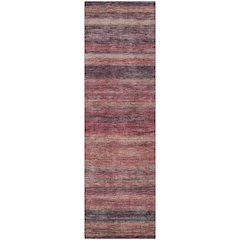 Luxury Washable Indoor/Outdoor Kochi Merlot 2'3" x 7'6" Runner Rug