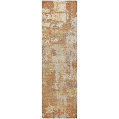 Luxury Washable Indoor/Outdoor Kochi Copper 2'3" x 7'6" Runner Rug