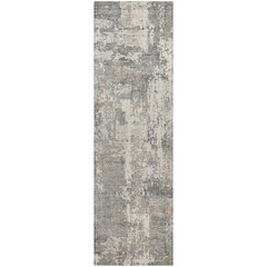 Luxury Washable Indoor/Outdoor Kochi Gray 2'3" x 7'6" Runner Rug