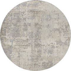 Luxury Washable Indoor/Outdoor Kochi Linen 8' x 8' Round Rug