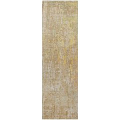 Luxury Washable Indoor/Outdoor Kochi Khaki 2'3" x 7'6" Runner Rug