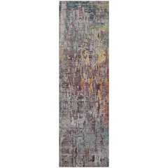Luxury Washable Indoor/Outdoor Kochi Plum 2'3" x 7'6" Runner Rug