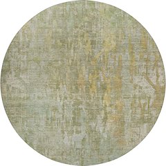 Luxury Washable Indoor/Outdoor Kochi Sage 8' x 8' Round Rug