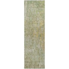 Luxury Washable Indoor/Outdoor Kochi Sage 2'3" x 7'6" Runner Rug