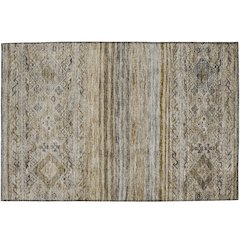 Indoor/Outdoor Karaj Brown 1'8" x 2'6" Rug