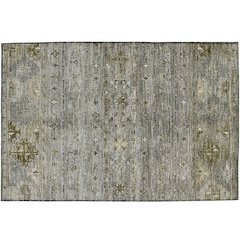 Indoor/Outdoor Karaj Pewter 1'8" x 2'6" Rug