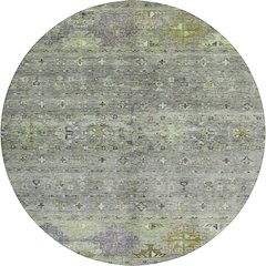 Indoor/Outdoor Karaj Sage 8' x 8' Round Rug