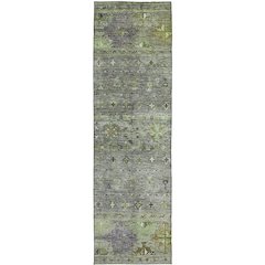 Indoor/Outdoor Karaj Sage 2'3" x 7'6" Runner Rug
