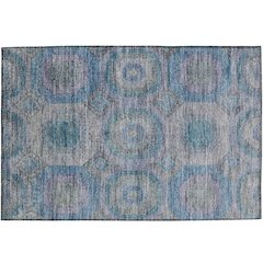 Indoor/Outdoor Karaj Blue 1'8" x 2'6" Rug