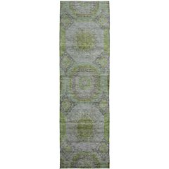 Indoor/Outdoor Karaj Olive 2'3" x 7'6" Runner Rug