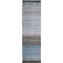 Indoor/Outdoor Karaj Blue 2'3" x 7'6" Runner Rug