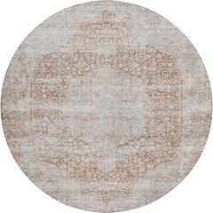 Indoor/Outdoor Karaj Copper 8' x 8' Round Rug