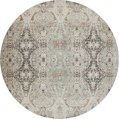 Indoor/Outdoor Karaj Linen 8' x 8' Round Rug