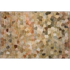 Luxury Washable Indoor/Outdoor Kaleidoscope KL1 Orange 1'8" x 2'6" Rug