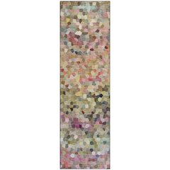 Luxury Washable Indoor/Outdoor Kaleidoscope KL1 Multi 2'3" x 7'6" Runner Rug
