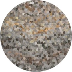 Luxury Washable Indoor/Outdoor Kaleidoscope KL1 Gray 8' x 8'