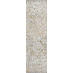 Luxury Washable Indoor/Outdoor Kaleidoscope KL1 Ivory 2'3" x 7'6" Runner Rug