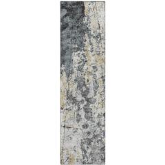 Indoor/Outdoor Accord AAC33 Black Washable 2'3" x 7'6" Runner Rug