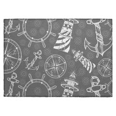 Indoor/Outdoor Harpswell AHP39 Smoke Washable 1'8" x 2'6" Rug