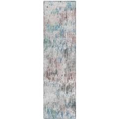 Indoor/Outdoor Accord AAC31 Multi Washable 2'3" x 7'6" Runner Rug