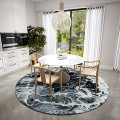 Karina Taboo Modern Abstract 8' x 8' Area Rug Taboo AKC44