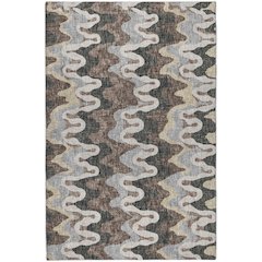 Luxury Washable Lorenzo Charcoal 2'6" x 3'10" Rug