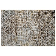 Luxury Washable Lorenzo Brown 1'8" x 2'6" Rug