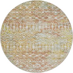 Luxury Washable Lorenzo Peach 8' x 8' Round Rug