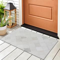 Laredo Ivory Animal Patchwork 1'8" x 2'6" Accent Rug Ivory ALR32