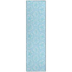 Indoor/Outdoor Surfside ASR40 Blue Washable 2'3" x 7'6" Runner Rug