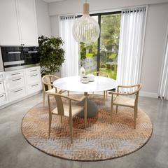 Bravado Earth Transitional Chevron 8' x 8' Area Rug Earth ABV39