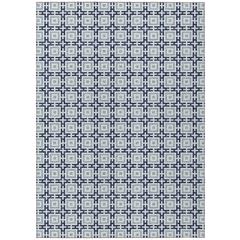 Indoor/Outdoor Marlo MO1 Navy Washable 10' x 14' Rug