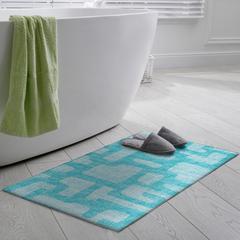 Yuma Turquoise Contemporary Geometric 1'8" x 2'6" Accent Rug Turquoise AYU34