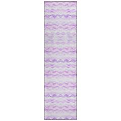 Indoor/Outdoor Surfside ASR46 Purple Washable 2'3" x 7'6" Runner Rug