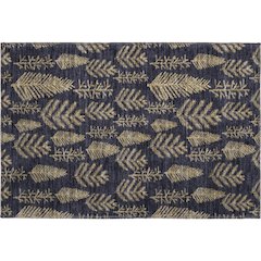 Luxury Washable Indoor/Outdoor Merry & Bright Black 1'8" x 2'6" Rug
