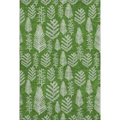 Luxury Washable Indoor/Outdoor Merry & Bright Green 2'6" x 3'10" Rug