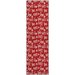 Luxury Washable Indoor/Outdoor Merry & Bright Red 2'3" x 7'6" Runner Rug