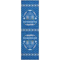 Luxury Washable Indoor/Outdoor Merry & Bright Blue 2'3" x 7'6" Runner Rug