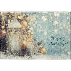 Luxury Washable Indoor/Outdoor Merry & Bright Skydust 1'8" x 2'6" Rug